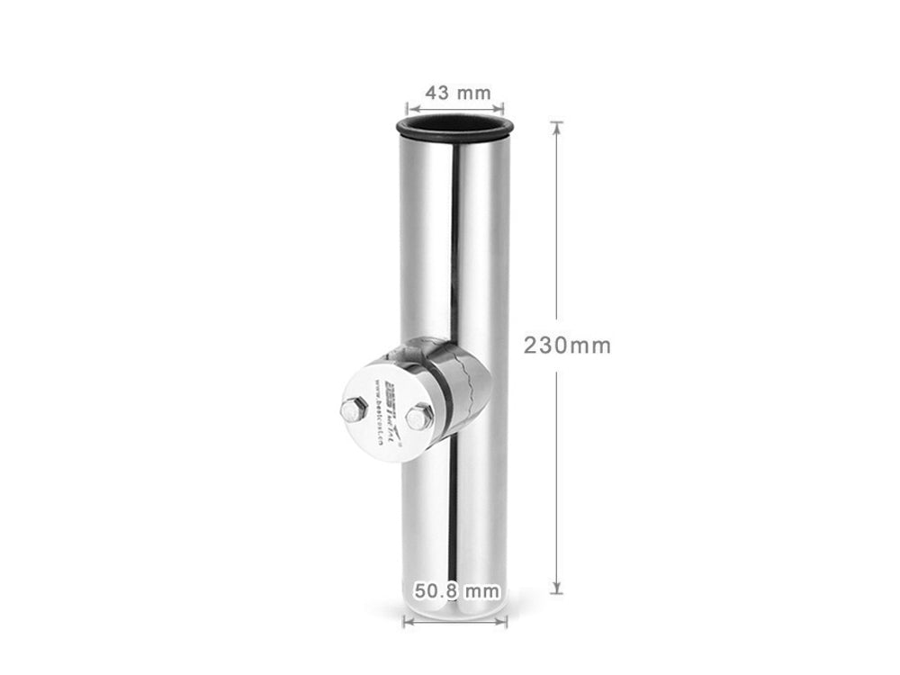26-32mm Clamp-on Stainless Steel Fishing Rod Holder