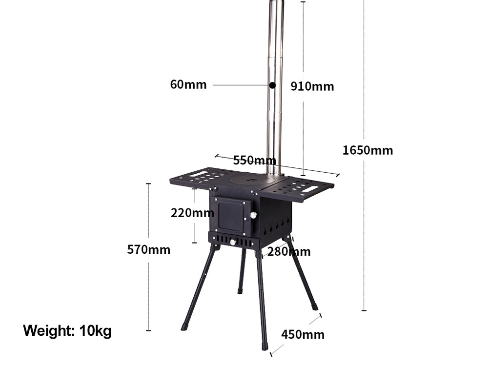 Portable Camping Wood Stove-Small