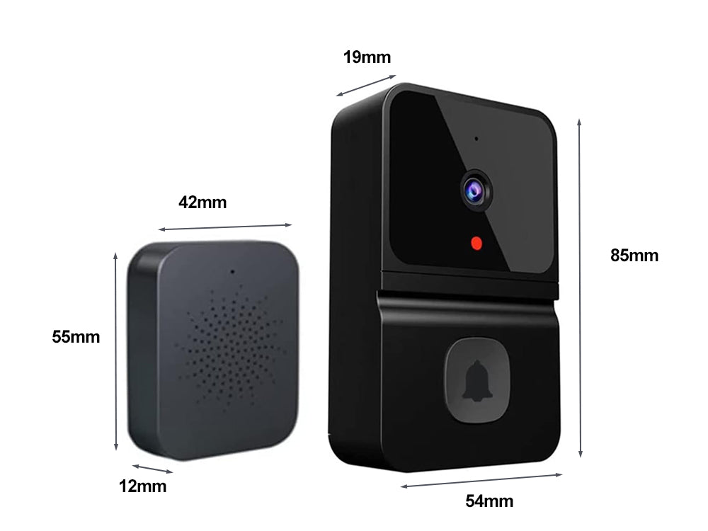 Wireless Doorbell Camera-Black
