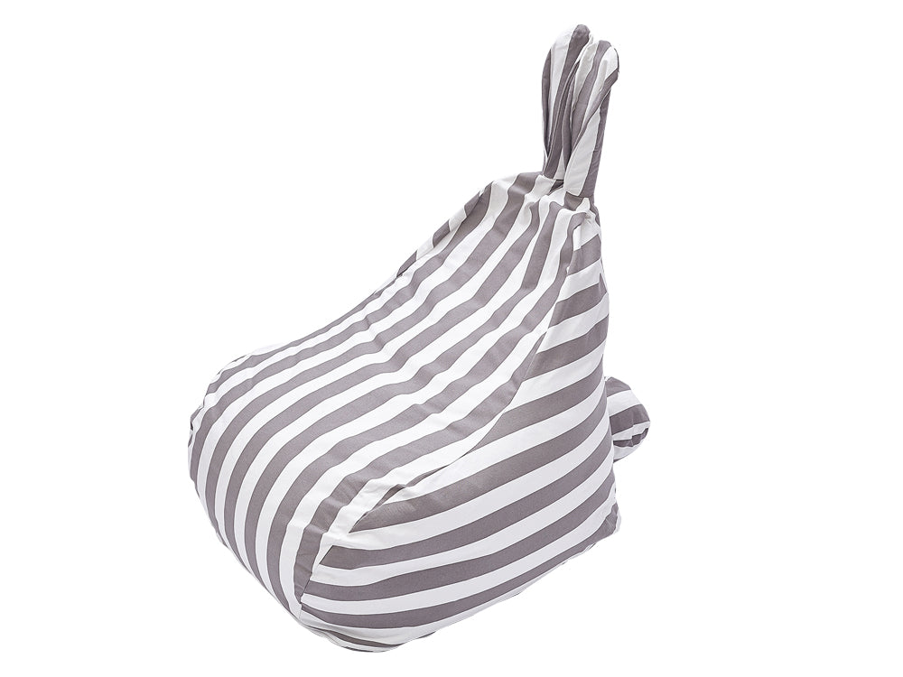 Black and white online striped bean bag chair