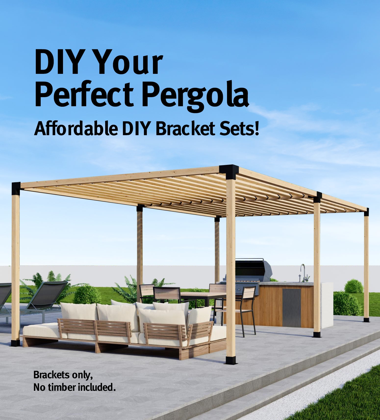 DIY Pergola Bracket kit – Loveliving