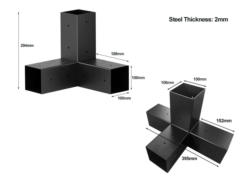 Double Pergola Hardware DIY Connector Kit