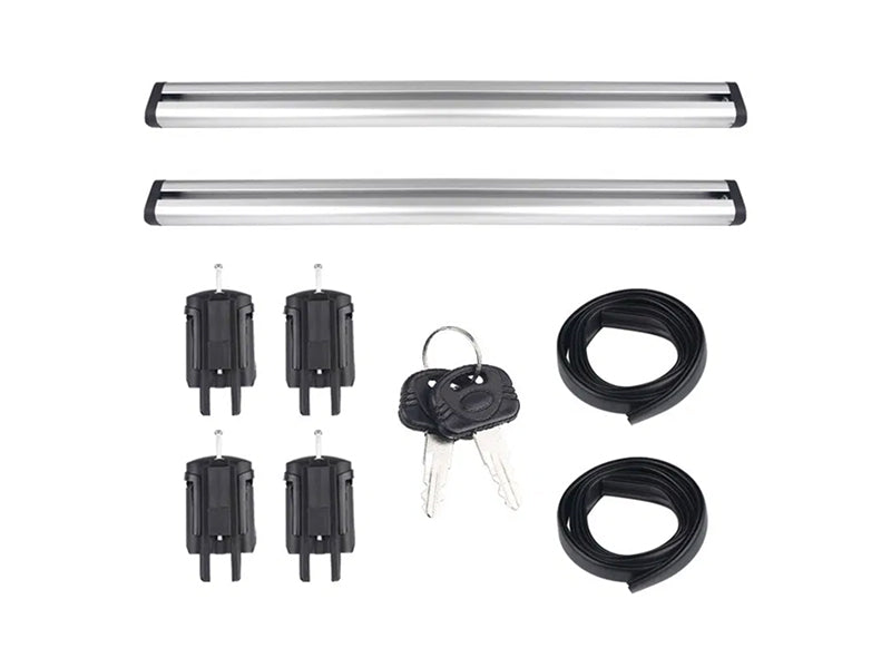 Universal Black Roof Rack Cross Bar - 2 Bars Kit-Silver