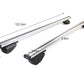 Universal Black Roof Rack Cross Bar - 2 Bars Kit-Silver