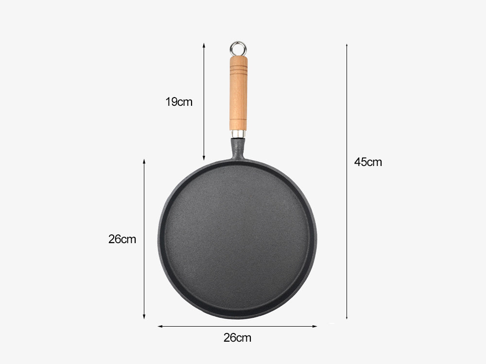 Cast Iron Fry Pan Skillet-26cm