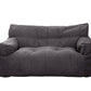 Two-Seater Bean Bag Chair-Dark Grey