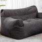 Two-Seater Bean Bag Chair-Dark Grey