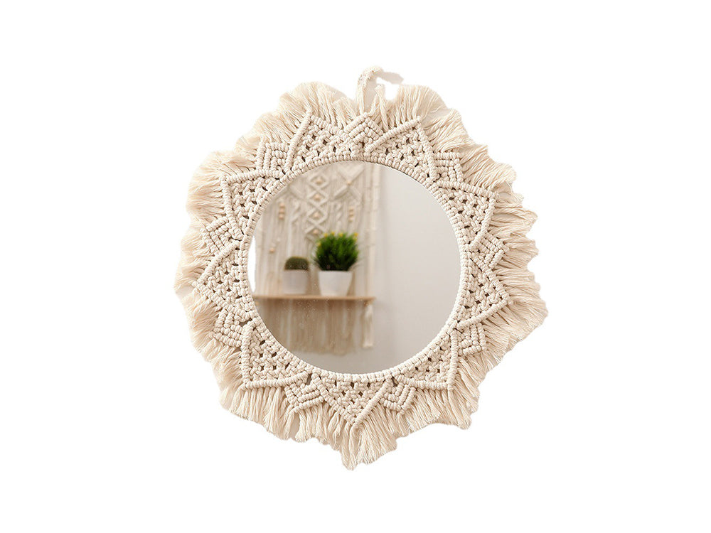 50 cm Handmade Macrame Mirror