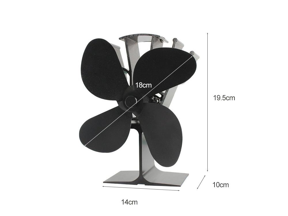 Heat Powered Stove Fan Fireplace Fan