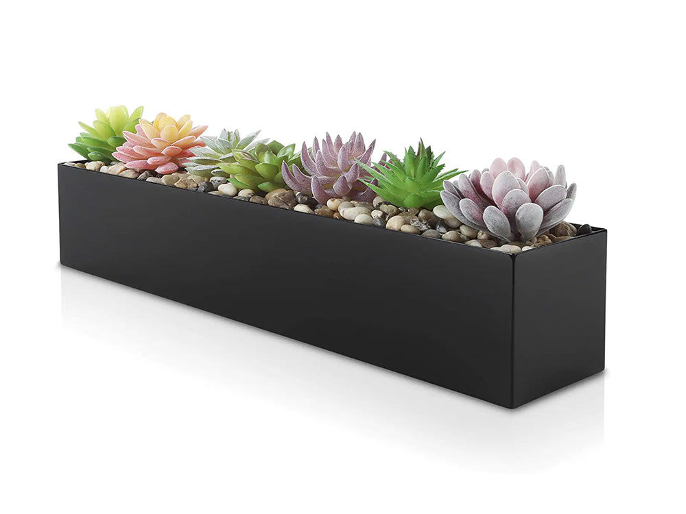 Small Rectangular Planter Pot/Window Sill Planters-Black – Loveliving