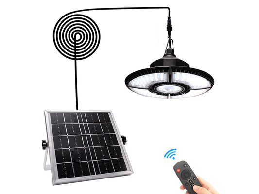 Solar Pendant Light with Remote Control