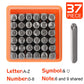 37PCS Letter Number Stamp Punch Set