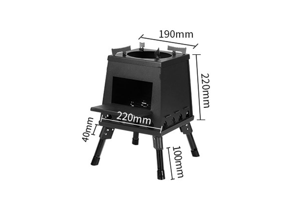 Folding Camp Stove/Portable Wood Burning Stove-Small