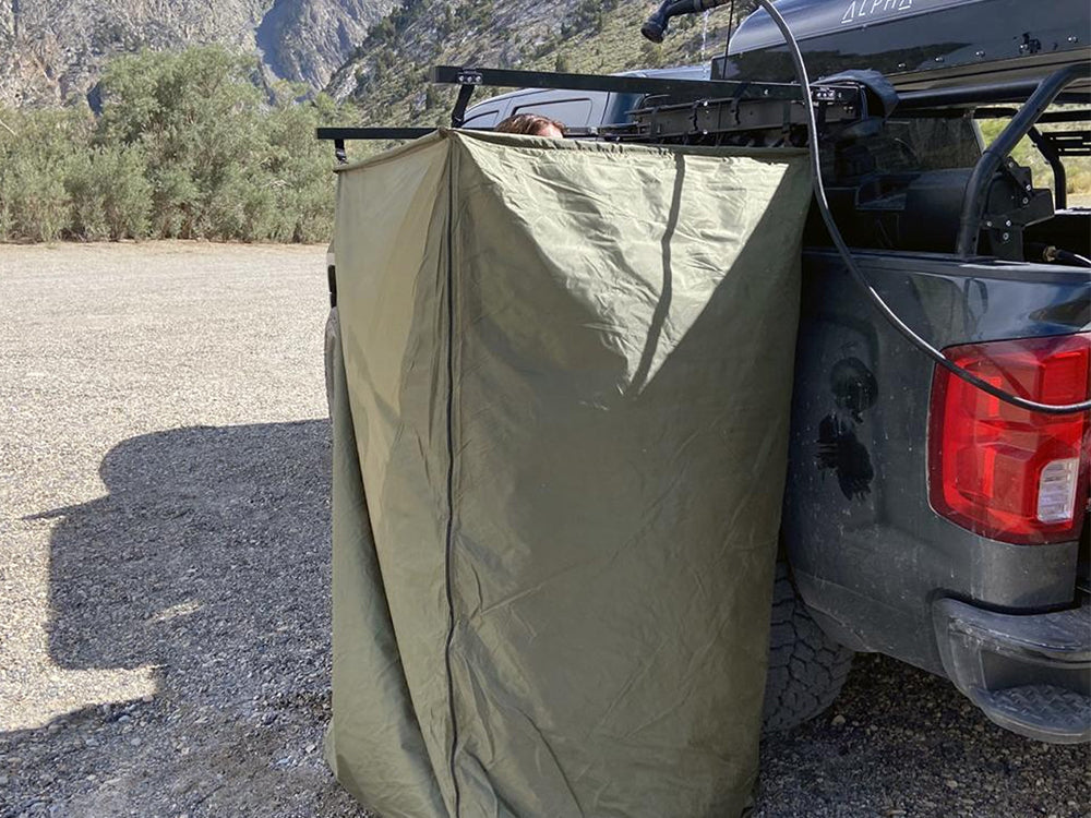 Instant clearance shower tent