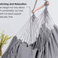 Hammock Chair/Macrame Hanging Chair with Pocket-Grey