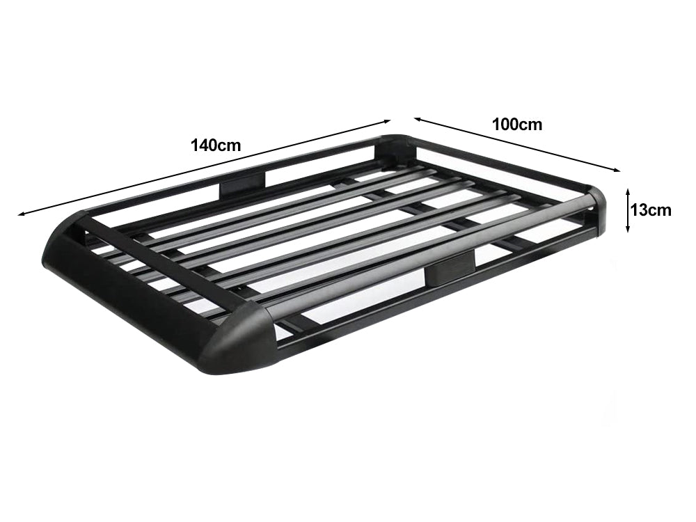 Aluminium Roof Rack Basket Tray Luggage Cargo Carrier 100*140cm