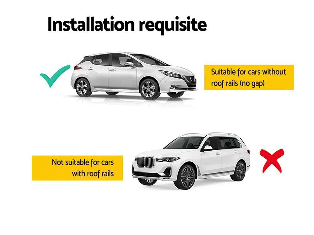 Universal roof discount rack no rails