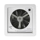 RV Roof Vent Fan 12V with Manual Riser Black Lid 280X280mm