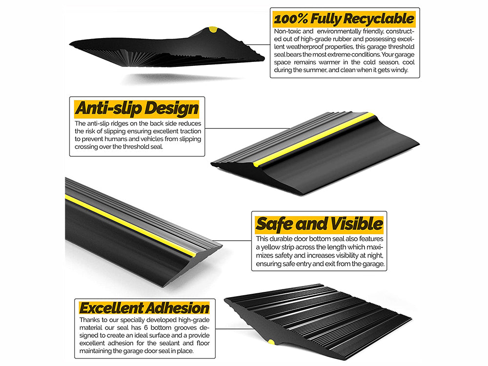 Universal Garage Door Bottom Threshold Seal Strip-5m