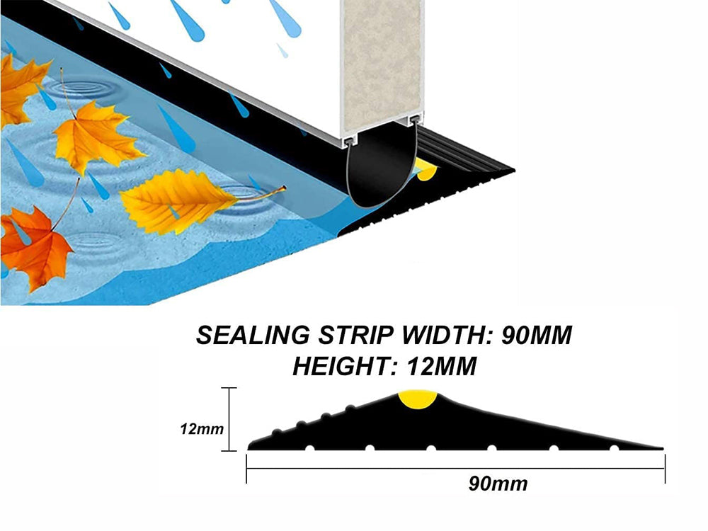 Universal Garage Door Bottom Threshold Seal Strip-5m