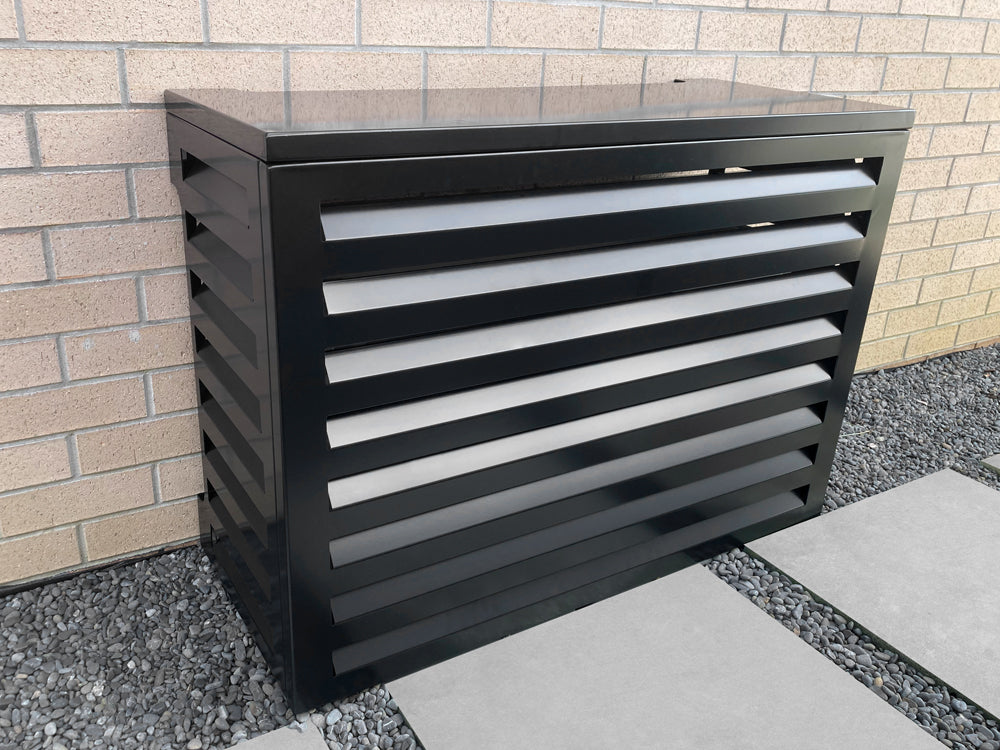 2mm Thickness Aluminium Heat Pump Cover- Black