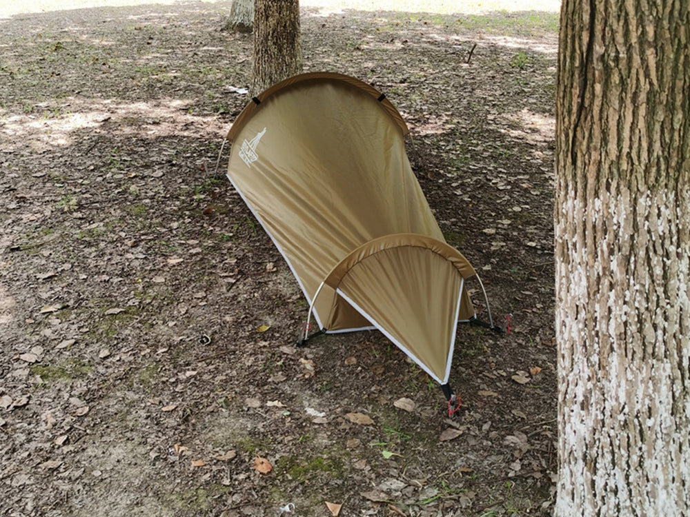 Ultralight 1 Person Waterproof Bivvy Tent - Earth brown