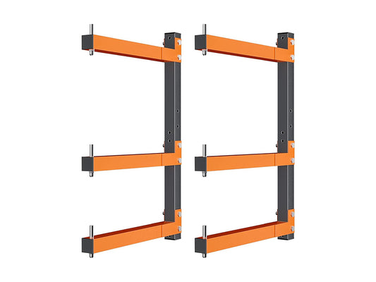 2pcs Wall-Mounted Lumber Storage Rack