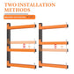 2pcs Wall-Mounted Lumber Storage Rack