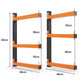 2pcs Wall-Mounted Lumber Storage Rack