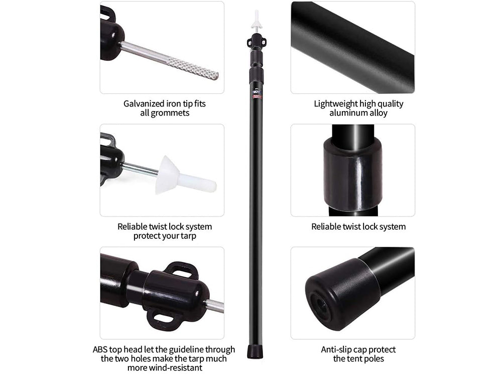 Tent Canopy Support Rods ( Set of 2) – Loveliving