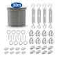 30m Wire Rope Cable Hooks Hanging DIY Kit