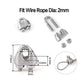 30m Wire Rope Cable Hooks Hanging DIY Kit