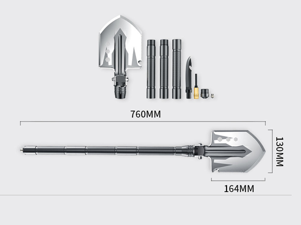 Folding Multifunction Survival Shovel