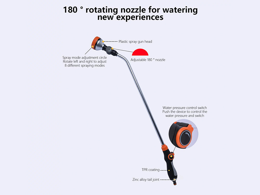 83cm 8 Function Tilt Head Watering Wand