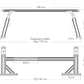Universal Heavy Duty Truck Bed Rack - Adjustable Height UTE Truck Ladder Rack