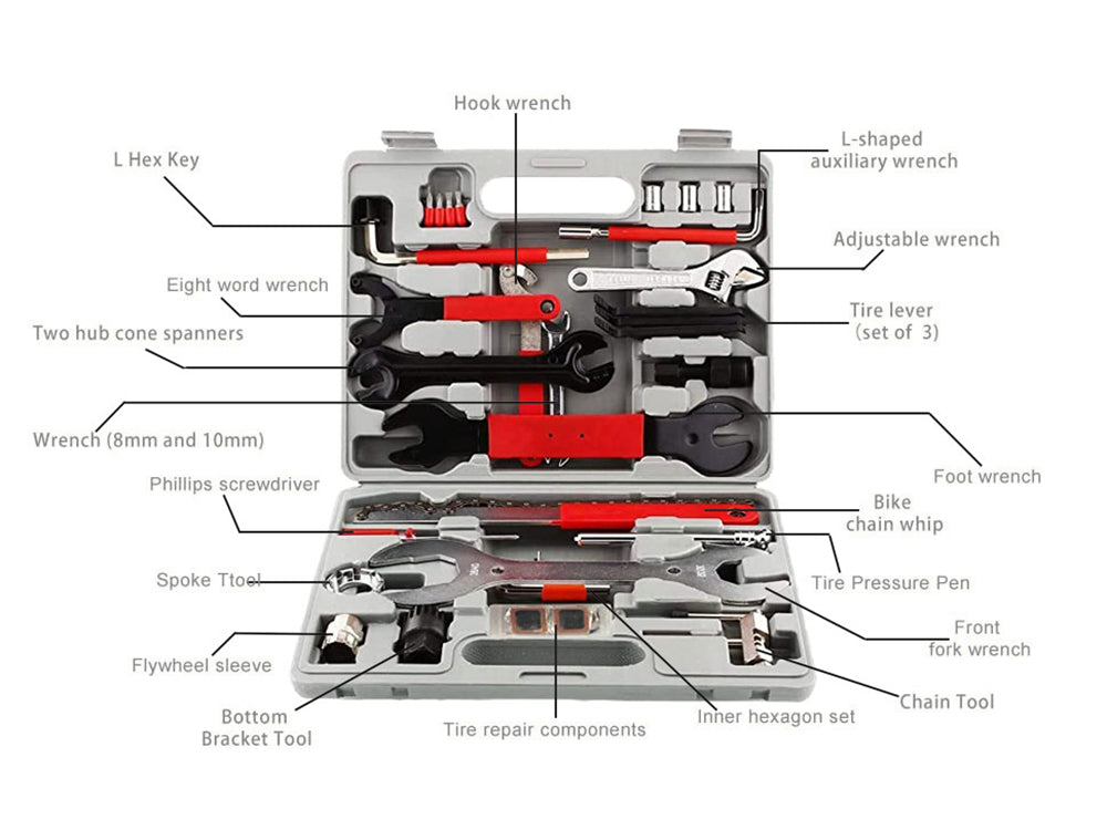 44Pcs Bike Repair Tool Kits