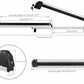 Snowboard Ski Top Roof Rack Carrier-Silver