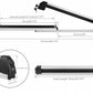 Snowboard Ski Top Roof Rack Carrier-Silver