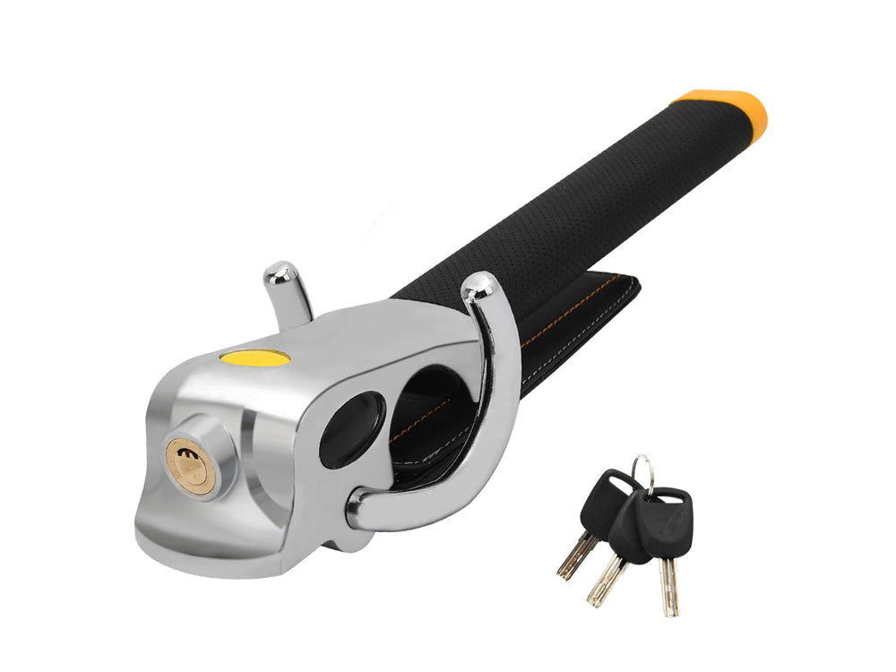 Steering wheel lock- Black & Silver