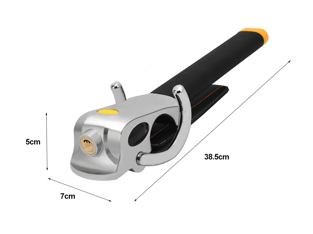 Steering wheel lock- Black & Silver