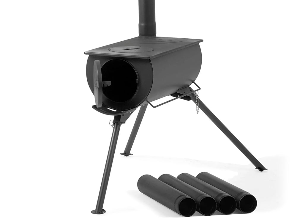 Portable Wood Burning Tent Stove with Chimney