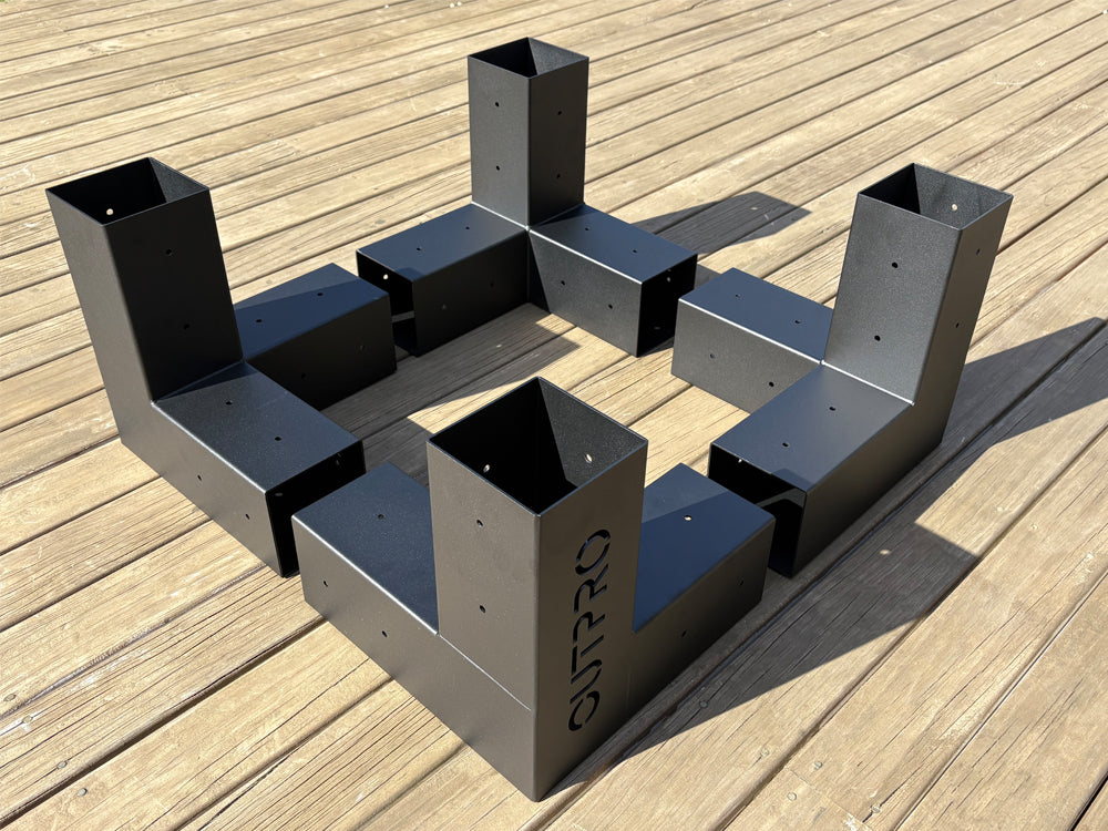 OUTPRO Aluminum Single Pergola Corner bracket Kit
