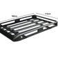 Aluminium Roof Rack Basket Tray Luggage Cargo Carrier 160*112cm