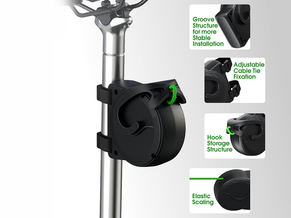 Retractable Bike Tow Rope with Hooks