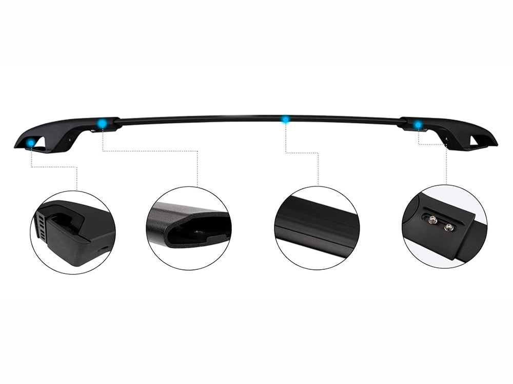 Roof Racks Cross Bars Compatible with Toyota RAV4 2013-2018 with Side Rails