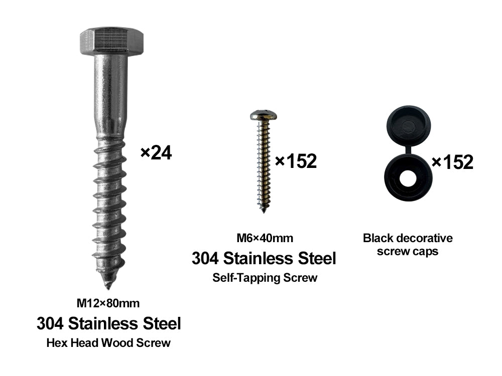 Double Pergola brackets DIY Kit fit 90 x 90mm timber