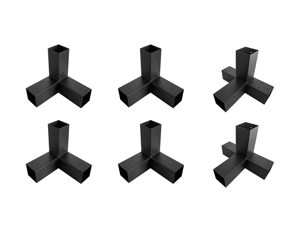 Double Pergola brackets DIY Kit fit 90 x 90mm timber
