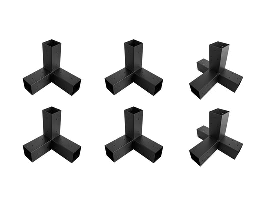 Double Pergola brackets DIY Kit fit 90 x 90mm timber