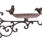 2 Set Cast Iron Bird Bath/Feeder with Wall Bracket