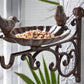 2 Set Cast Iron Bird Bath/Feeder with Wall Bracket